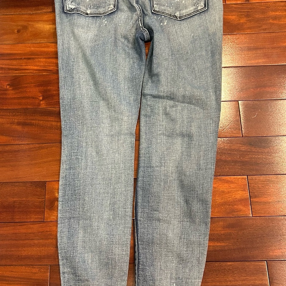 Judy Blue Distressed Skinny Jeans High Rise Stretch Frayed Hem-Women’s - Picture 5 of 11